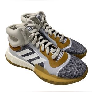ADIDAS Basketball Shoes Marquee Boost NBA Blue Ice Gray G27741 Men's US 8